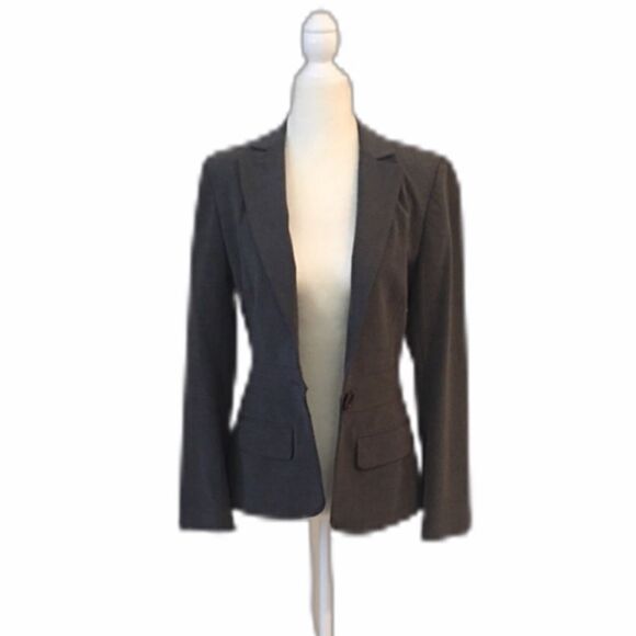 Max Studio Gray Button Blazer - Picture 6 of 8